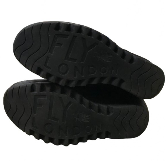 Fly London YOA Wedge Platform Side Zip Boots Women Size 9 1/2 40 Rare HTF - Picture 11 of 16